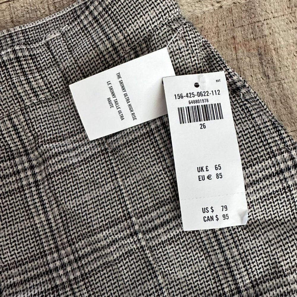 Abercrombie & Fitch Gray Plaid Skinny Pants - Picture 3 of 8